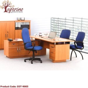 Children's Study Desk & Chair Set - Mahogany Wood